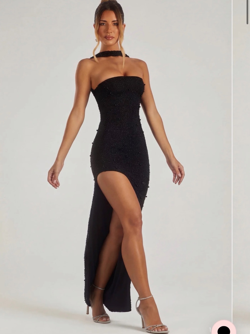 Belgravia
Embellished Bandeau Maxi Dress in Black